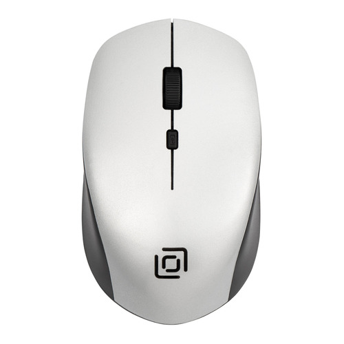 Мышь Oklick 565MW glossy, оптическая, беспроводная, USB, черный и серебристый [1103661]