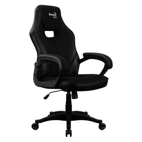 Кресло игровое Aerocool AERO 2Alpha, на колесиках, ткань дышащая, черный [2 alpha black]