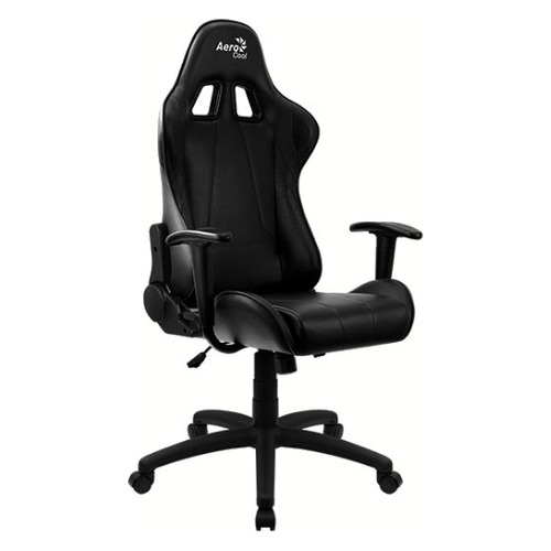 Кресло игровое Aerocool AС100 AIR, на колесиках, ПВХ/полиуретан, черный [aс100 black]