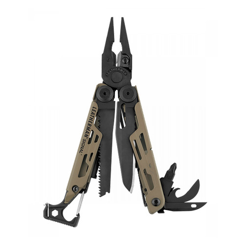 Мультитул Leatherman Signal Coyote, 19 функций, коричневый [832404]