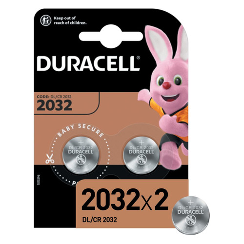 CR2032 Батарейка Duracell DL/CR2032, 2 шт