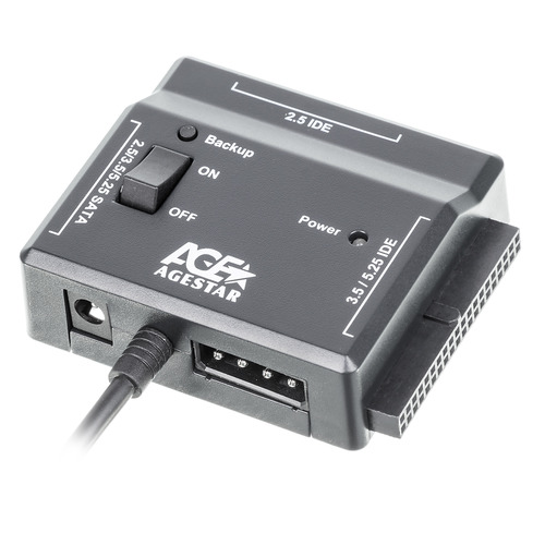 Адаптер-переходник для HDD AgeStar FUBCP2, черный