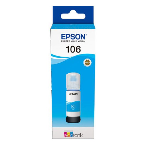 Картридж Epson 106C, голубой / C13T00R240