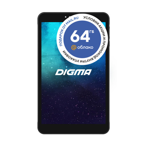 Планшет Digma Plane 8595 3G, 2GB, 16GB, 3G, Android 9.0 черный [ps8212pg]