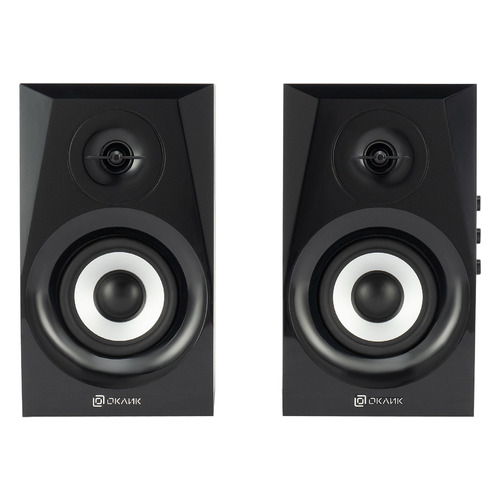 Колонки Bluetooth Oklick OK-166 BT, 2.0, черный [1112254]