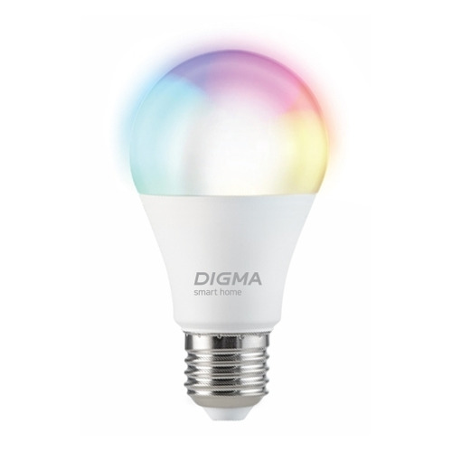 Умная лампа Digma DiLight E27 N1 RGB E27 8Вт 800lm Wi-Fi