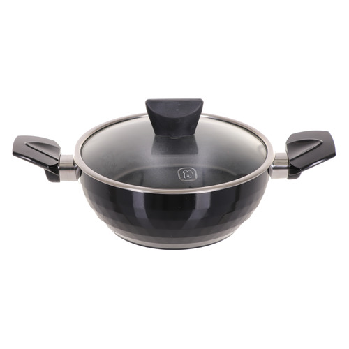 Кастрюля Rondell Brilliance 0771-RD-01, 2л, с крышкой, черный