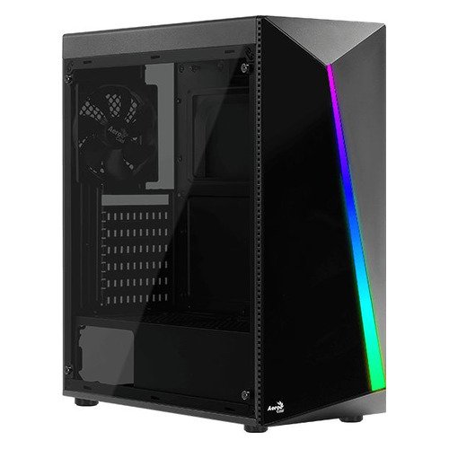 Корпус ATX Aerocool Shard A-BK-v, Midi-Tower, без БП, черный [accm-pv14012.11]