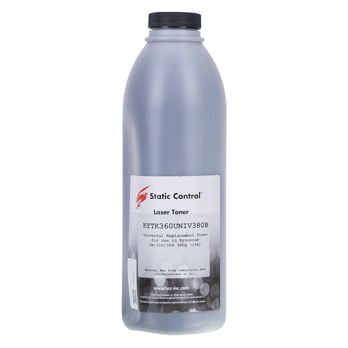 Тонер STATIC CONTROL KYTK360UNIV380B, для Kyocera FS3900/3920/4000/4020, черный, 380грамм, флакон