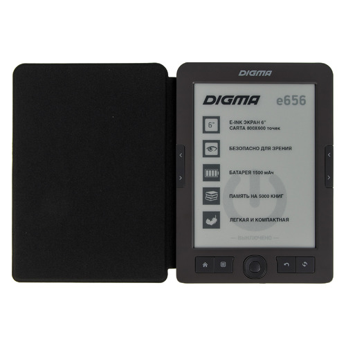 Электронная книга Digma E656 Cover, 6", темно-серый