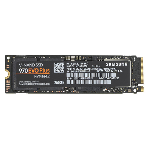 SSD накопитель Samsung 970 EVO Plus MZ-V7S250BW 250ГБ, M.2 2280, PCI-E x4, NVMe