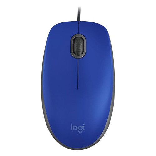 Мышь Logitech M110, оптическая, проводная, USB, синий [910-005488]
