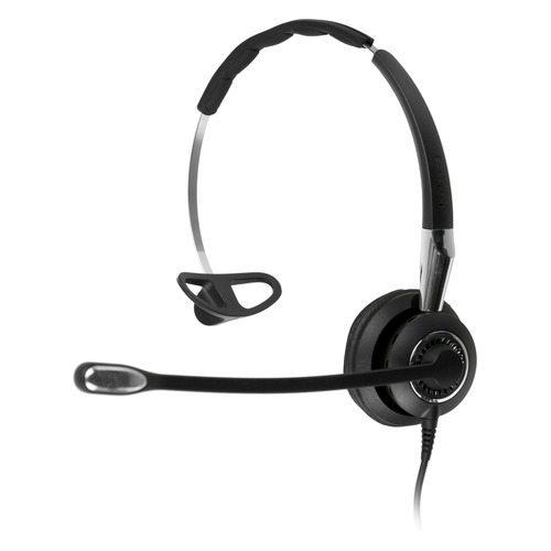 Гарнитура Jabra BIZ 2400 II Mono, для контактных центров, накладные, черный [2496-823-309]