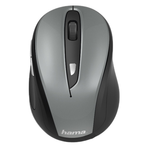 Мышь HAMA MW-400, оптическая, беспроводная, USB, серый [00182627]