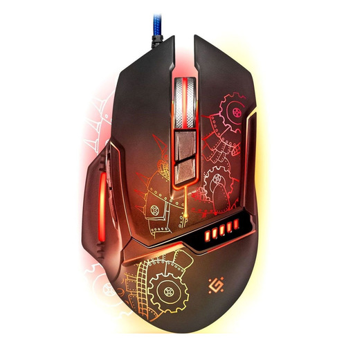 Мышь Defender Kill'em All GM-480L, игровая, оптическая, проводная, USB, черный [52480]