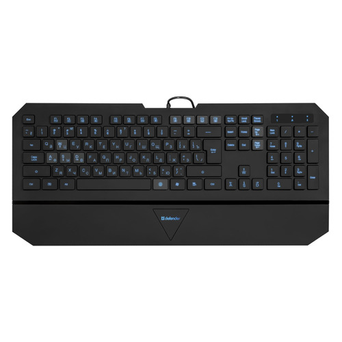 Клавиатура Defender Oscar SM-660L Pro, USB, c подставкой для запястий, черный
