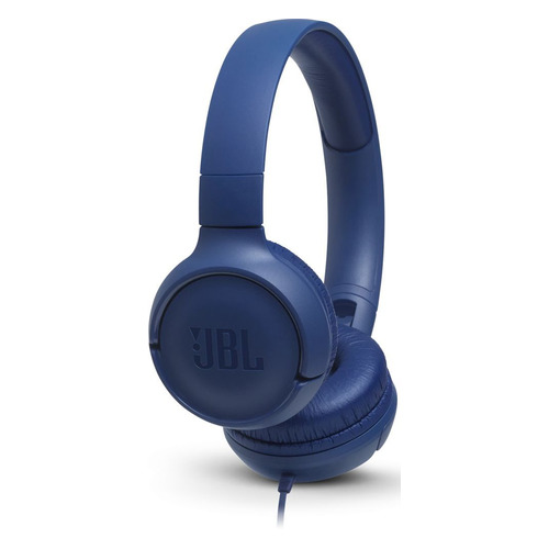 Гарнитура JBL Tune 500, 3.5 мм, накладные, синий [jblt500blu]