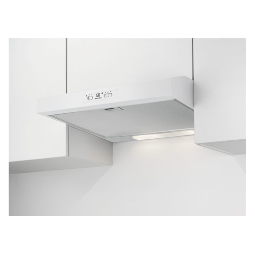 Вытяжка козырьковая Electrolux EFU9216W, управление ползунковое, белый