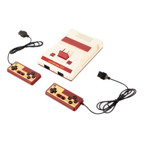 Игровая консоль RETRO GENESIS 300 игр, два проводных джойстика, 8 bit HD, белый/красный