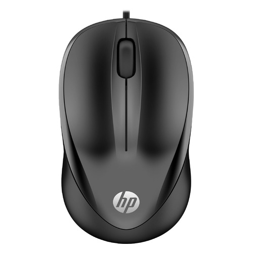 Мышь HP 1000, оптическая, проводная, USB, черный [4qm14aa]