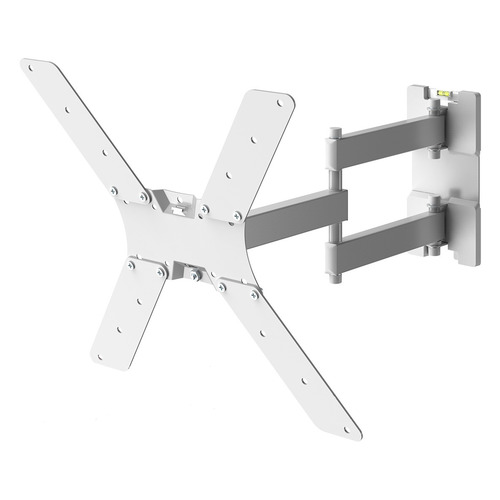 Кронштейн для телевизора Holder LCD-5566-W, 32-55", настенный, поворотно-выдвижной и наклонный, белый