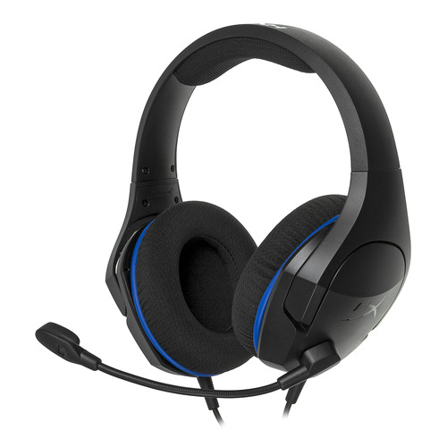 Гарнитура игровая HYPERX Cloud Stinger Core, для ПК и игровых консолей, накладные, черный / синий [hx-hscsc-bk]