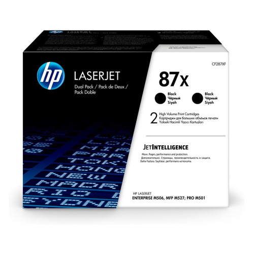 Картридж (двойная упаковка) HP 87X, черный / CF287XD