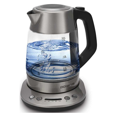 Чайник электрический Polaris PWK 1777CGLD, 1800Вт, черный