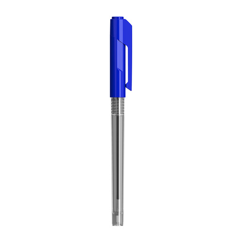 Ручка шариков. Deli Arrow EQ00930 прозрачный/синий d=0.7мм синие синий 12 шт./кор