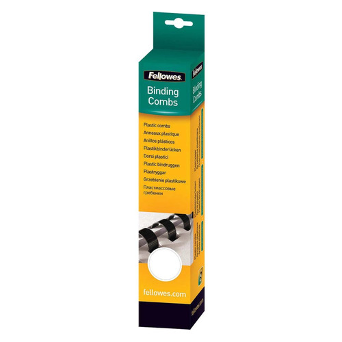 Пружина пластиковая Fellowes CRC-53304, 8мм, 21 - 40 листов, A4, 25, белый