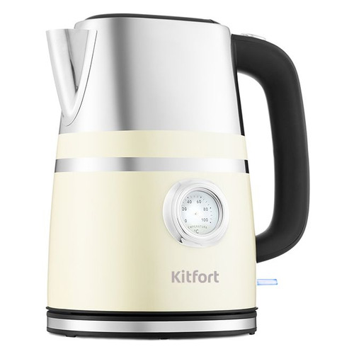 Чайник электрический KitFort КТ-670-3, 2200Вт, бежевый