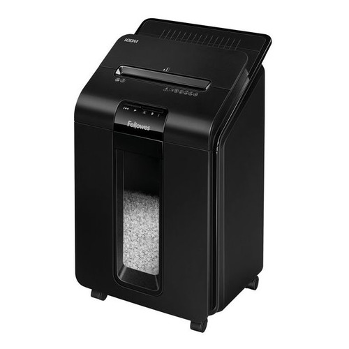 Уничтожитель бумаг Fellowes AutoMax 100M, с автоподачей, P-4, 4х10 мм, 100 лист. одновременно, 23л [fs-46292]