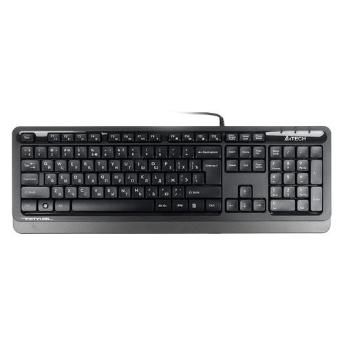 Клавиатура A4TECH Fstyler FK10, USB, черный серый [fk10 grey]