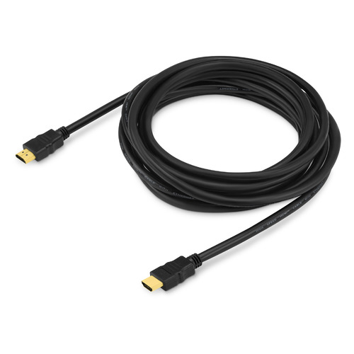 Кабель аудио-видео Buro HDMI 2.0, HDMI (m) - HDMI (m) , ver 2.0, 5м, GOLD, черный [bhp hdmi 2.0-5]