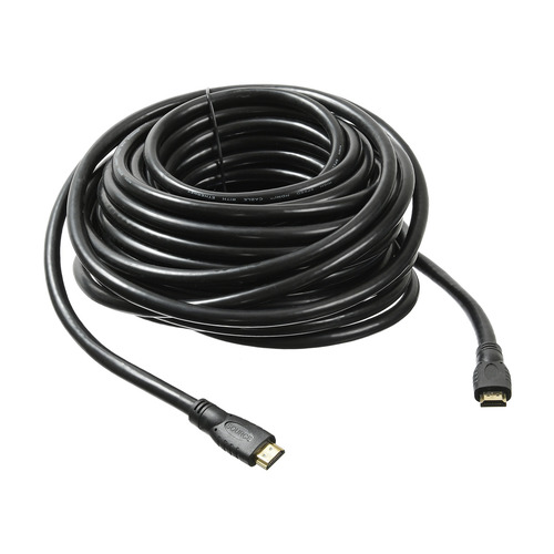 Кабель аудио-видео Buro HDMI 2.0, HDMI (m) - HDMI (m) , ver 2.0, 15м, GOLD, черный [bhp hdmi 2.0-15]
