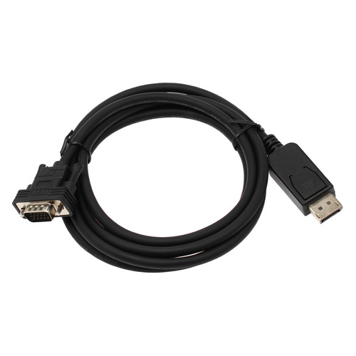 Кабель Display Port Buro 1.1v, DisplayPort (m) - VGA (m), GOLD , круглое, 2м [bhp dpp_vga-2]