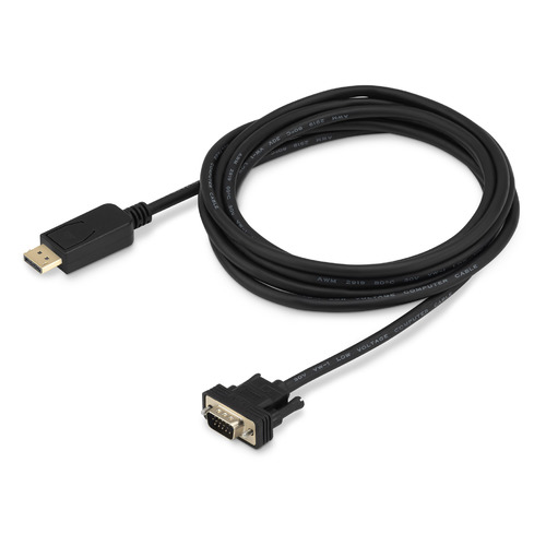Кабель аудио-видео Buro 1.1v, DisplayPort (m) - VGA (m) , 3м, GOLD, черный [bhp dpp_vga-3]