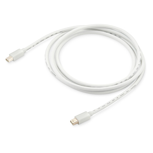 Кабель аудио-видео Buro 1.2v, miniDisplayport (m) - miniDisplayport (m) , 2м, GOLD, белый [bhp mdpp-2]