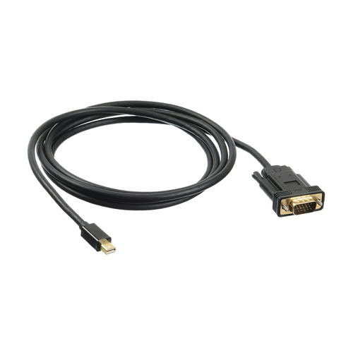 Кабель аудио-видео Buro 1.1v, miniDisplayport (m) - VGA (m) , 2м, GOLD, черный [bhp mdpp-vga-2]