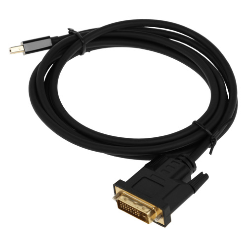 Кабель аудио-видео Buro 1.1v, miniDisplayport (m) - DVI-D (Dual Link) (m) , 2м, GOLD, черный [bhp mdpp-dvi-2]