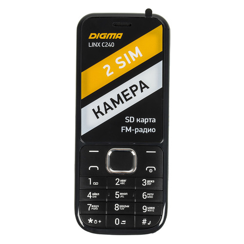 Сотовый телефон Digma Linx C240, черный
