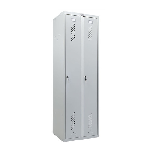 Шкаф для одежды Практик LS 21-60 (S23099521902) 1860x600x500мм 2секц. металл серый/серый