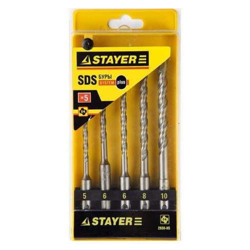 Набор сверл Stayer 2930-H7, по бетону, SDS-PLUS, 7шт