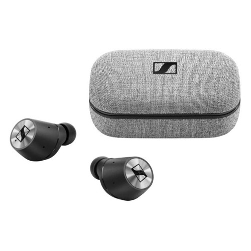 Гарнитура Sennheiser Momentum True Wireless M3IETW, Bluetooth, вкладыши, черный/серебристый [508524]