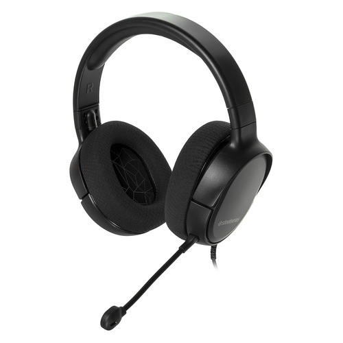 Гарнитура игровая SteelSeries Arctis 1, для ПК и игровых консолей, мониторные, черный [61427]