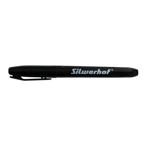 Упаковка маркеров перманентных Silwerhof Line, пулевидный пишущий наконечник, черный 12 шт./кор