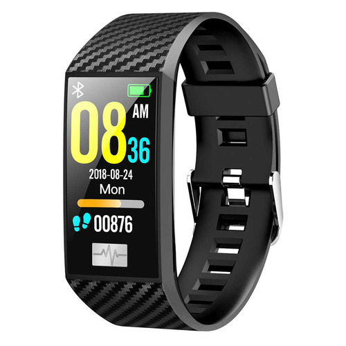 Смарт-браслет Smarterra Fitmaster Pulsar, 1.14", черный / черный [fmpbl]