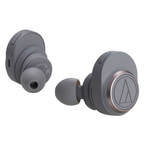 Гарнитура Audio-Technica ATH-CKR7TWGY, Bluetooth, вкладыши, серый [80000229]