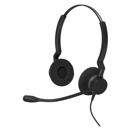 Гарнитура Jabra BIZ 2300 Duo NC, для контактных центров, накладные, черный [2309-820-104]