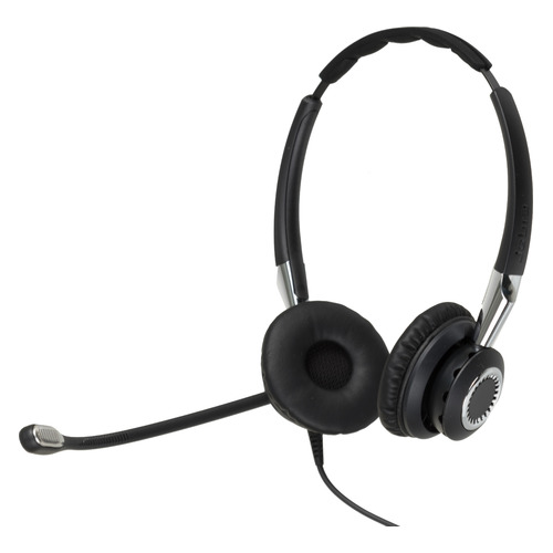 Гарнитура Jabra Biz 2400 II QD Duo NC, для контактных центров, накладные, черный [2409-820-204]
